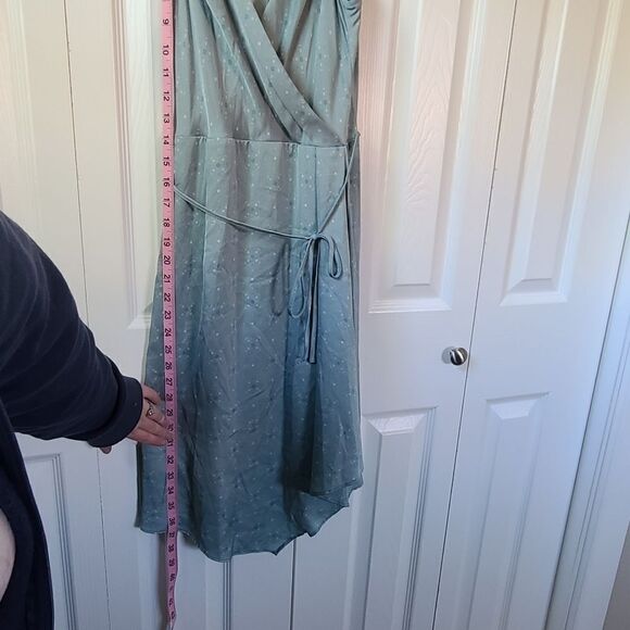 August 1 Eight Dress Extra Small Midi Dress Teal - Picture 13 of 16